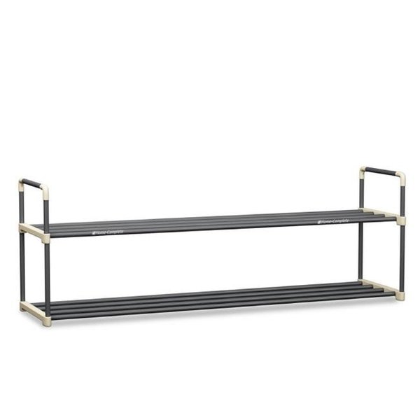 Home-Complete Home-Complete HC-2101 Shoe Rack with 2 Shelves-Two Tiers for 12 Pairs HC-2101